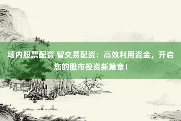 场内股票配资 智交易配资：高效利用资金，开启您的股市投资新篇章！