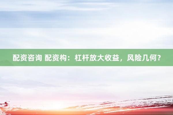 配资咨询 配资构：杠杆放大收益，风险几何？