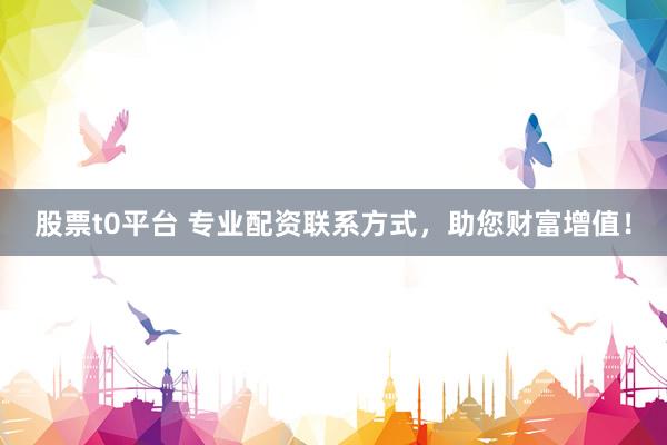 股票t0平台 专业配资联系方式，助您财富增值！