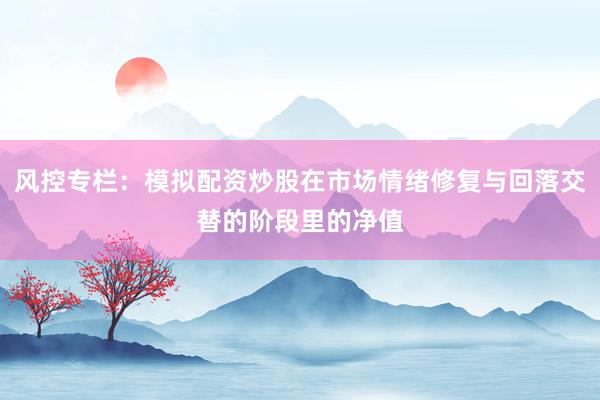 风控专栏：模拟配资炒股在市场情绪修复与回落交替的阶段里的净值