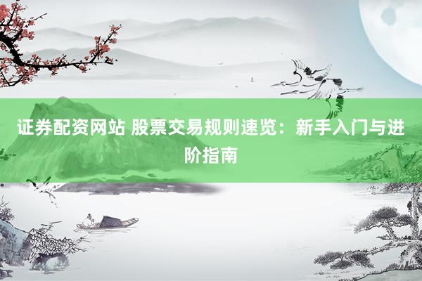 证券配资网站 股票交易规则速览：新手入门与进阶指南